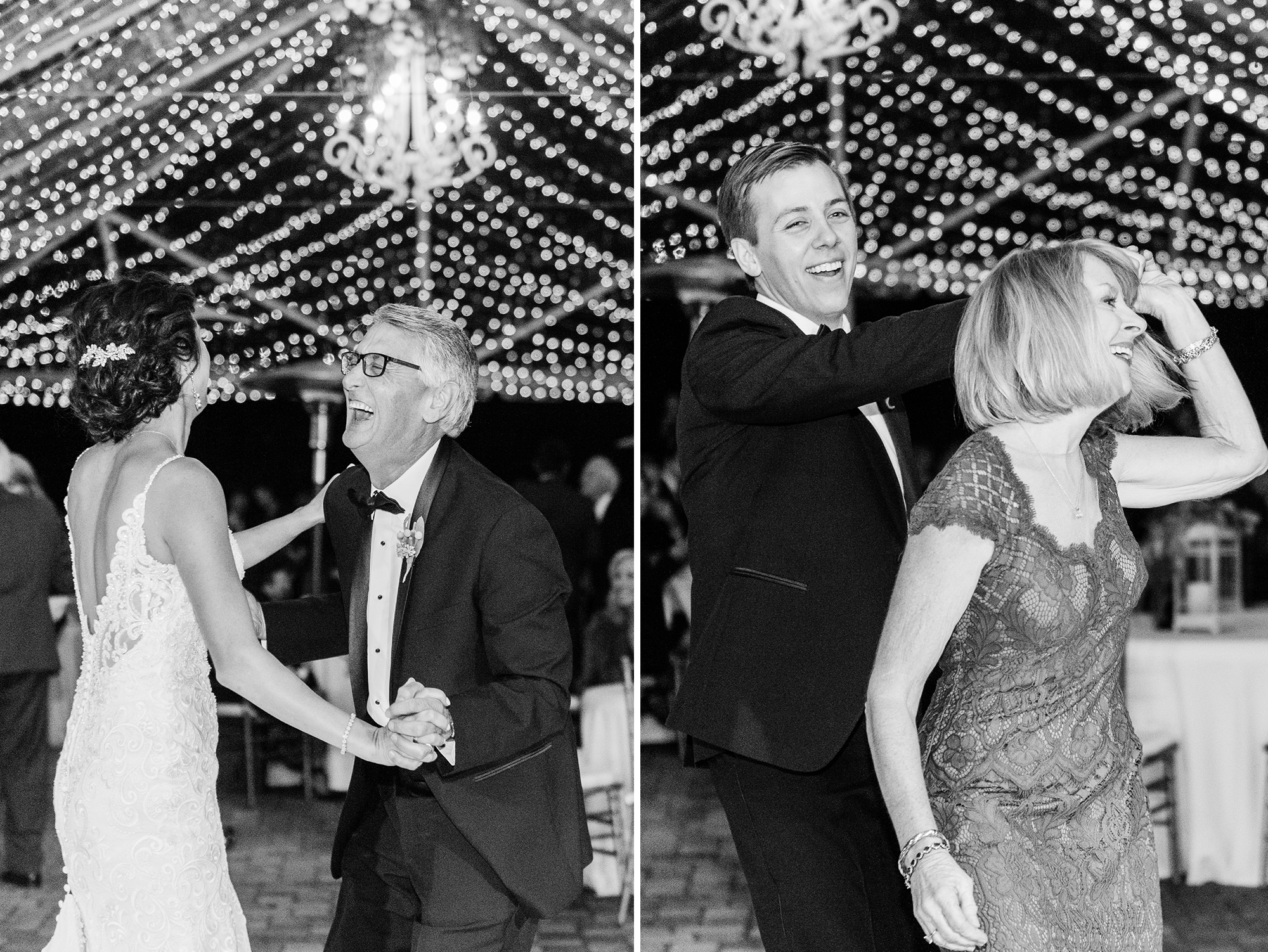 Mother son and father daughter dances