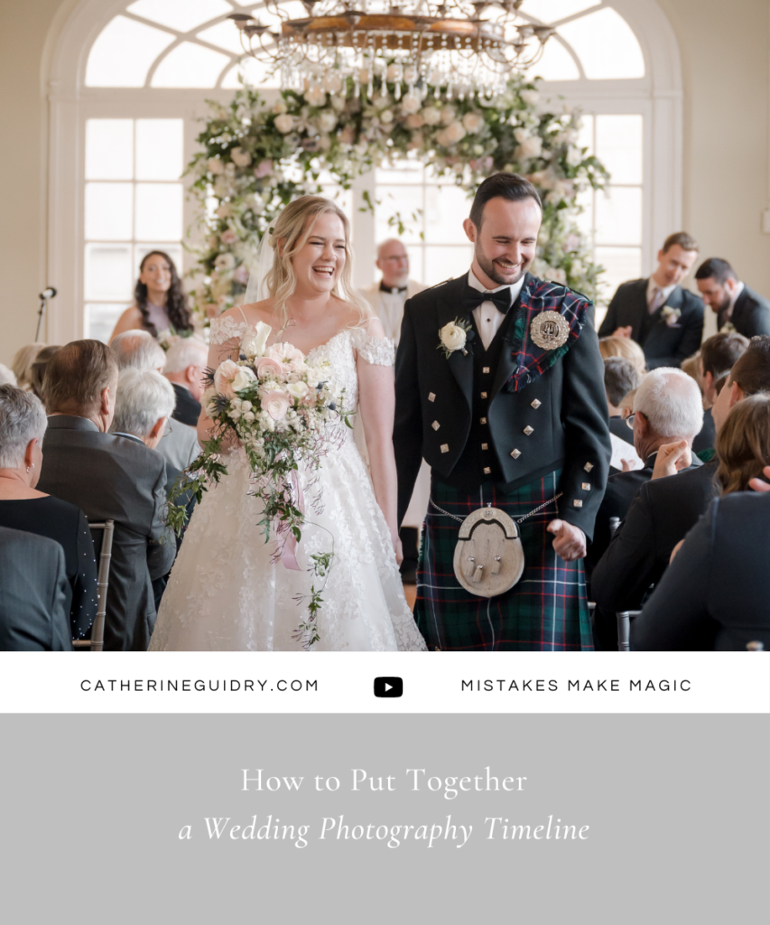 How to Put Together a Wedding Photography Timeline