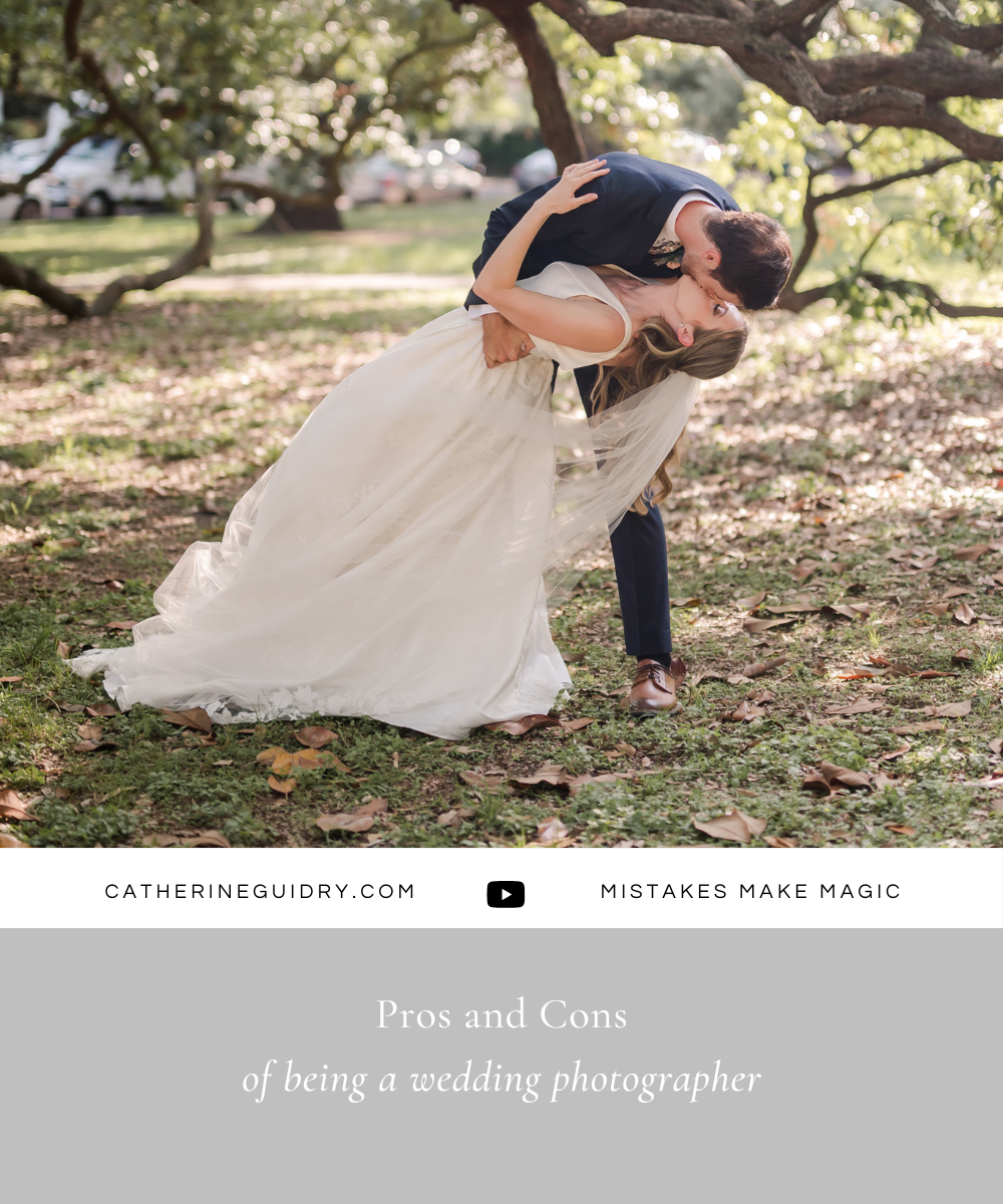 pros and cons of being a wedding photographer